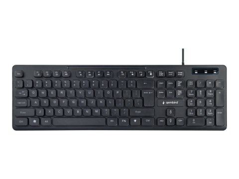 Gembird KB-UML-02 - Klawiatura - podświetlenie - USB - US - czarny