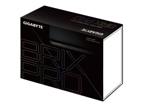 Gigabyte BRIX Pro GB-BSi3-1115G4 (rev. 1.0) - Komputer barebone - Ultra Compact PC Kit 1 x Core i3 1115G4 / do 4.1 GHz - RAM 0 G