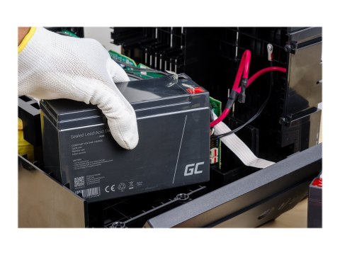 Green Cell - Bateria systemu alarmowego - kwasowo-ołowiowy - 5.3 Ah - czarny
