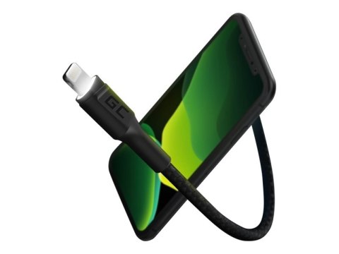 Green Cell Ray - Kabel Lightning - Lightning męski do USB męski - 1.2 m - podwójne ekranowanie - czarny (pakiet 3)