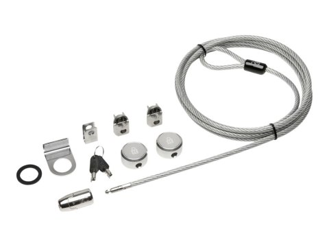 Kensington Locking Kit - Linka blokady - srebrny - 2.44 m - Zgodność z TAA - dla Apple Pro Display XDR