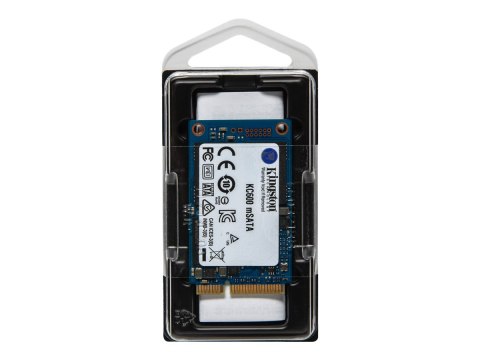 Kingston KC600 - SSD - zaszyfrowany - 512 GB - wewnętrzny - mSATA - SATA 6Gb/s - 256 bitów AES - TCG Opal Encryption, Self-Encry