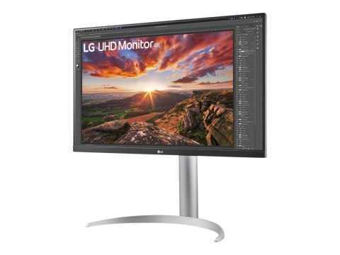LG 27UP850-W - Monitor LED - 27" - 3840 x 2160 4K @ 60 Hz - IPS - 400 cd/m² - 1200:1 - DisplayHDR 400 - 5 ms - 2xHDMI, DisplayPo
