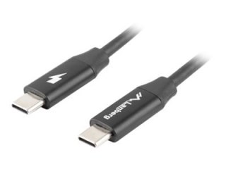 Lanberg - Kabel USB - USB-C (M) do USB-C (M) - USB 2.0 - 20 V - 3 A - 1.8 m - USB Power Delivery (60W) - czarny
