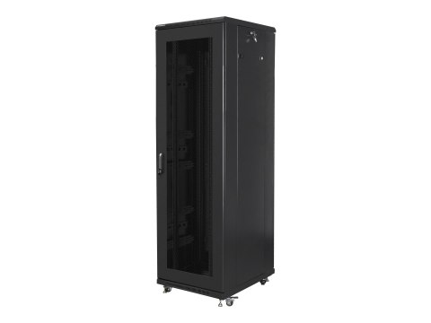 Lanberg - Stojak szafa - z 4 wentylatory chłodzące - 230 V - czarny, RAL 9004 - 42U - 19"