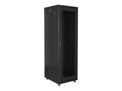 Lanberg - Stojak szafa - z 4 wentylatory chłodzące - 230 V - czarny, RAL 9004 - 42U - 19"