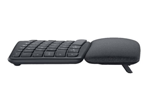 Logitech ERGO K860 - Klawiatura - bezprzewodowa - 2.4 GHz, Bluetooth 5.0 - QWERTY - Międzynarodowy USA - grafitowy