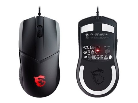 MSI CLUTCH GM41 - Mysz - optyczna - 6 przyciski - przewodowa - USB