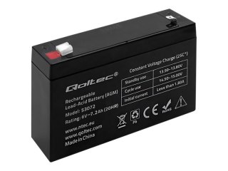 Qoltec - Bateria do UPSa - 1 x bateria - kwasowo-ołowiowy - 7.2 Ah