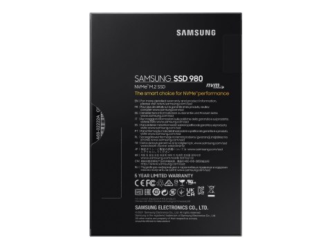 Samsung 980 MZ-V8V500BW - SSD - zaszyfrowany - 500 GB - wewnętrzny - M.2 2280 - PCIe 3.0 x4 (NVMe) - 256 bitów AES - TCG Opal En