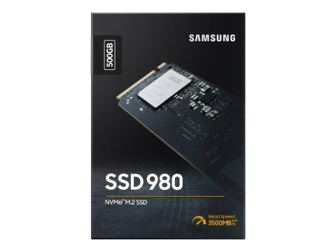 Samsung 980 MZ-V8V500BW - SSD - zaszyfrowany - 500 GB - wewnętrzny - M.2 2280 - PCIe 3.0 x4 (NVMe) - 256 bitów AES - TCG Opal En
