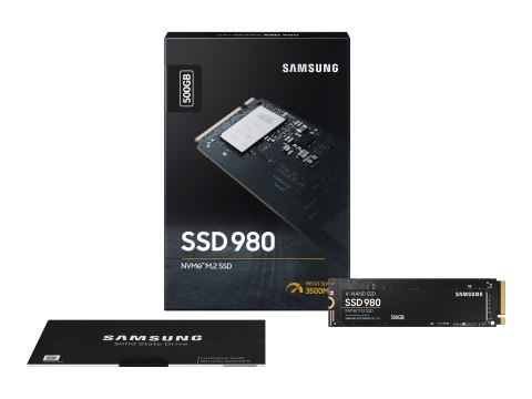 Samsung 980 MZ-V8V500BW - SSD - zaszyfrowany - 500 GB - wewnętrzny - M.2 2280 - PCIe 3.0 x4 (NVMe) - 256 bitów AES - TCG Opal En