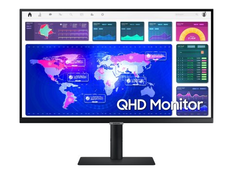 Samsung S27A600UUU - S60UA Series - monitor LED - 27" - 2560 x 1440 QHD @ 75 Hz - IPS - 300 cd/m² - 1000:1 - HDR10 - 5 ms - HDMI