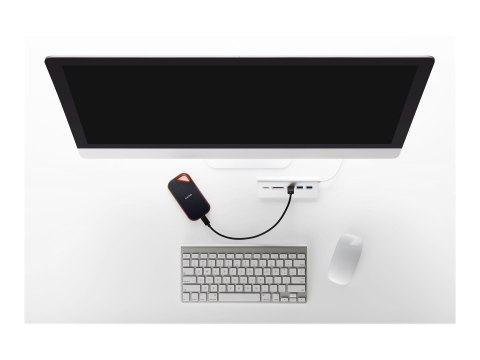 SanDisk Extreme PRO - SSD - zaszyfrowany - 2 TB - zewnętrzny (przenośne) - USB 3.2 Gen 2x2 - 256 bitów AES - dla Intel Next Unit