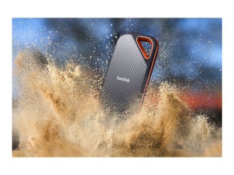 SanDisk Extreme PRO - SSD - zaszyfrowany - 2 TB - zewnętrzny (przenośne) - USB 3.2 Gen 2x2 - 256 bitów AES - dla Intel Next Unit