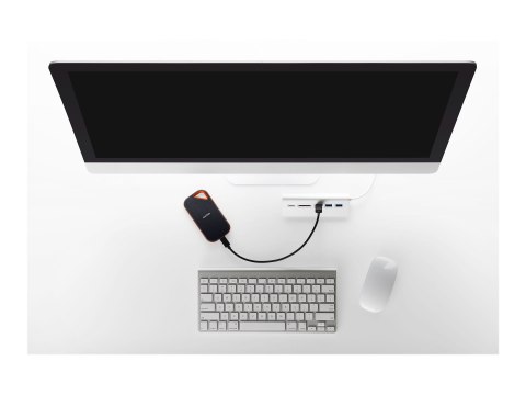 SanDisk Extreme PRO V2 - SSD - zaszyfrowany - 1 TB - zewnętrzny (przenośne) - USB 3.2 Gen 2x2 (USB-C złącze) - 256 bitów AES - d