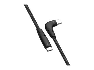 Silicon Power Boost Link LK50CC - Kabel USB - USB-C (M) do USB-C (M) kątowe - USB 2.0 - 1 m - USB Power Delivery (3A, 60W) - sza