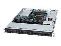 Supermicro SC113 TQ-600WB - Montowany w stojaku 1U - rozszerzenie ATX - SATA/SAS - wymiana podczas pracy 600 wat - czarny