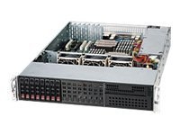 Supermicro SC213 LT-600LPB - Montowany w stojaku 2U - rozszerzenie ATX - SATA/SAS - wymiana podczas pracy 600 wat - czarny