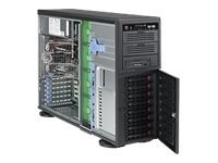 Supermicro SC743 TQ-903B-SQ - Wieża 4U - rozszerzenie ATX - SATA/SAS - wymiana podczas pracy 900 wat - czarny - USB