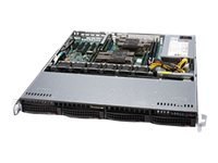 Supermicro SC813M F2TQC-505CB - Montowany w stojaku 1U - ATX - SATA/SAS - wymiana podczas pracy 500 wat - czarny