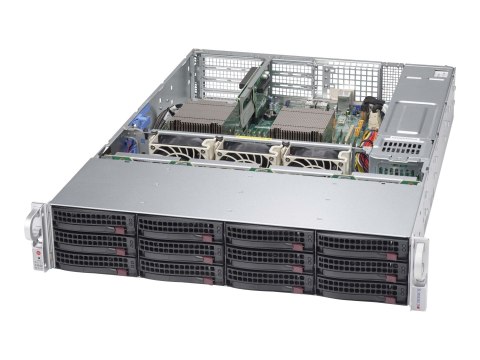 Supermicro SC826 BAC4-R1K23WB - Montowany w stojaku 2U - wzbogacone rozszerzone ATX - SATA/SAS - wymiana podczas pracy 1200 wat 