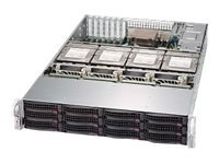 Supermicro SC829 HE1C4-R1K02LPB - Montowany w stojaku 2U - wzbogacone rozszerzone ATX - SATA/SAS - wymiana podczas pracy 1000 wa