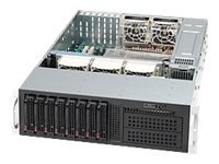 Supermicro SC835 TQ-R921B - Montowany w stojaku 3U - rozszerzenie ATX - SATA/SAS - wymiana podczas pracy 920 wat - czarny