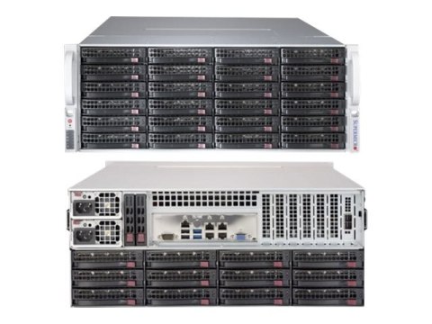 Supermicro SC847 BE2C-R1K23LPB - Montowany w stojaku 4U - SATA/SAS - wymiana podczas pracy 1200 wat - czarny