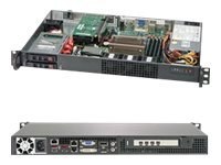 Supermicro SuperServer 1019C-HTN2 - Serwer - montowany w stojaku 1U - pojedynczy - bez CPU - RAM 0 GB - SATA - wymiana podczas p