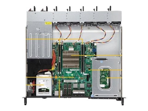Supermicro SuperServer 1019D-4C-RAN13TP+ - Serwer - montowany w stojaku 1U - pojedynczy - 1 x Xeon D-2123IT - RAM 0 GB - brak HD