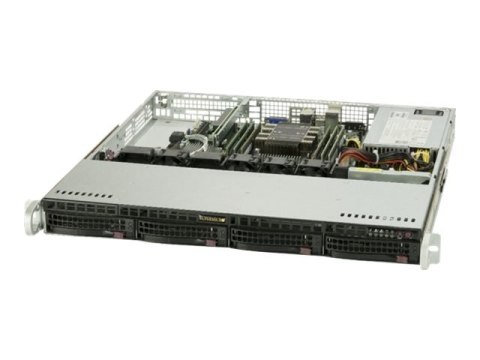 Supermicro SuperServer 5019P-M - Serwer - montowany w stojaku 1U - pojedynczy - bez CPU - RAM 0 GB - SATA - wymiana podczas prac