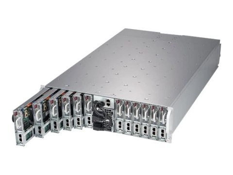 Supermicro SuperServer 5039MC-H12TRF - 12 węzły - klaster - montowany w stojaku 3U - bez CPU - RAM 0 GB - brak HDD - AST2500 - G