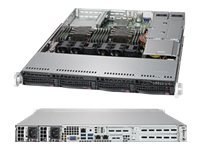 Supermicro SuperServer 6019P-WTR - Serwer - montowany w stojaku 1U - podwójny - bez CPU - RAM 0 GB - SATA - wymiana podczas prac