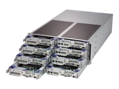 Supermicro SuperServer F619P3-FT - 8 węzły - klaster - montowany w stojaku 4U - podwójny - bez CPU - RAM 0 GB - brak HDD - AST25