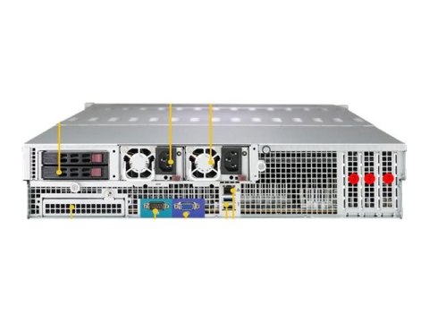 Supermicro SuperStorage Server 6029P-E1CR24L - Serwer - montowany w stojaku 2U - podwójny - bez CPU - RAM 0 GB - SAS - wymiana p