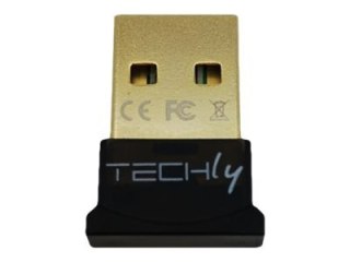 TECHly - Adapter sieciowy - USB - Bluetooth 4.0 EDR - Klasa 1 - czarny