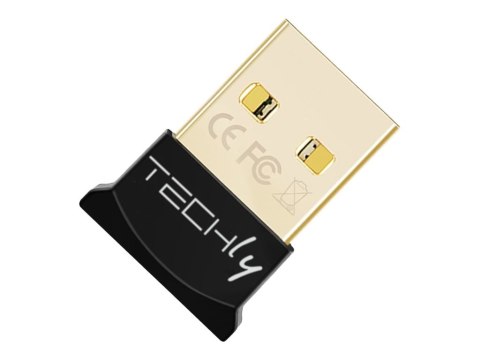 TECHly - Adapter sieciowy - USB - Bluetooth 4.0 EDR - Klasa 1 - czarny