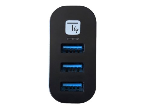 TECHly Mini Rotating Hub - Koncentrator - 3 x SuperSpeed USB 3.0 - stacjonarny