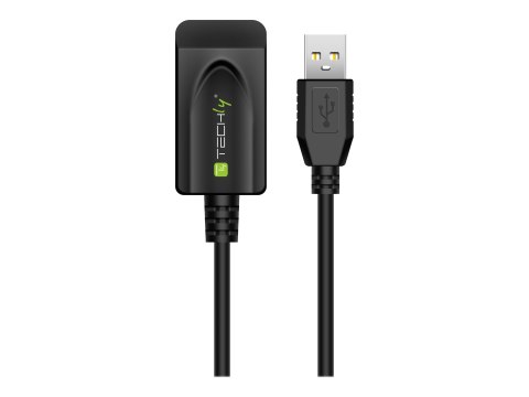 TECHly - Przedłużacz kabla USB - USB (F) do USB (M) - USB 2.0 - 5 m - aktywny - czarny