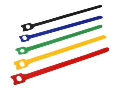 TECHly - Zestaw opasek zaciskowych do kabli - wielokolorowy