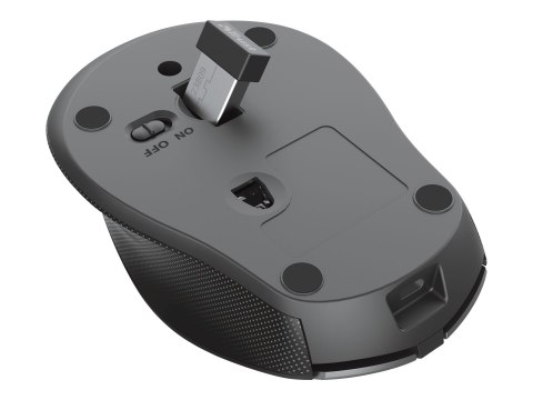 Trust Zaya - Mysz - prawo i leworęczna - optyczna - 4 przyciski - bezprzewodowa - 2.4 GHz - odbiornik bezprzewodowy USB - czarny