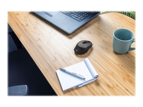Trust Zaya - Mysz - prawo i leworęczna - optyczna - 4 przyciski - bezprzewodowa - 2.4 GHz - odbiornik bezprzewodowy USB - czarny