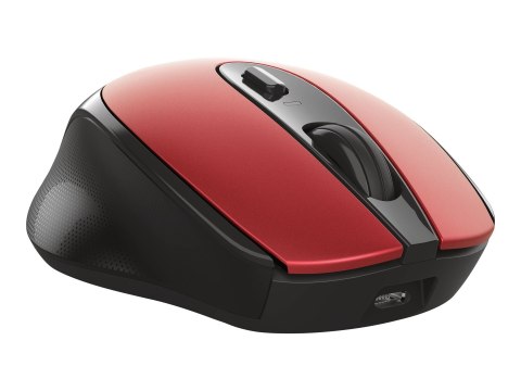 Trust Zaya - Mysz - prawo i leworęczna - optyczna - 4 przyciski - bezprzewodowa - 2.4 GHz - odbiornik bezprzewodowy USB - czerwo