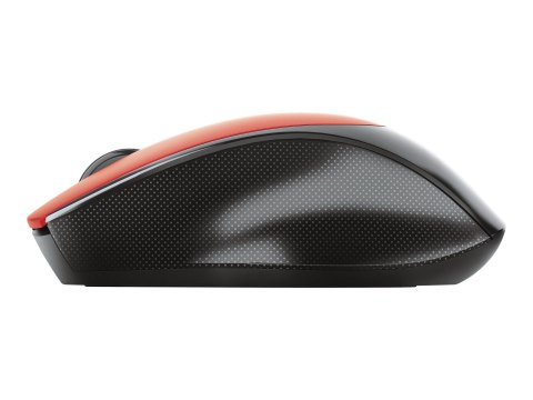 Trust Zaya - Mysz - prawo i leworęczna - optyczna - 4 przyciski - bezprzewodowa - 2.4 GHz - odbiornik bezprzewodowy USB - czerwo