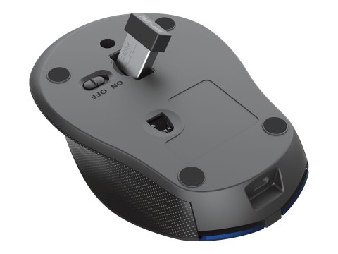 Trust Zaya - Mysz - prawo i leworęczna - optyczna - 4 przyciski - bezprzewodowa - 2.4 GHz - odbiornik bezprzewodowy USB - niebie