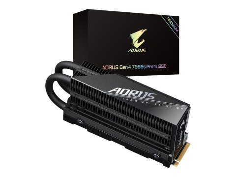 AORUS 7000s Prem. - SSD - 2 TB - wewnętrzny - M.2 2280 - PCIe 4.0 x4 (NVMe) - bufor: 2 GB - AES - radiator zintegrowany