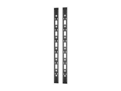 APC Easy Rack - Kanał akcesoriów obudowy (pion) - czarny - 48U (pakiet 2)