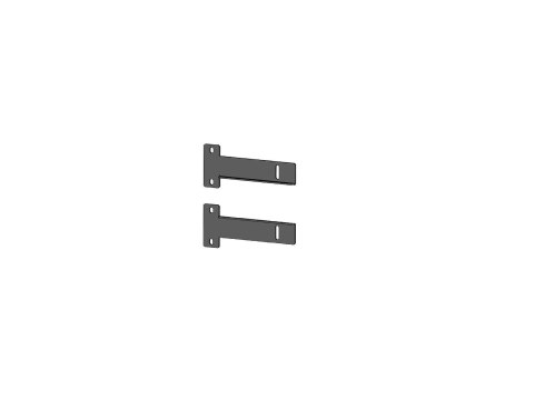APC Easy Rack - Zestaw wspornika do masztu - dolne - czarny