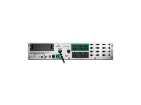 APC Smart-UPS 750VA LCD RM - UPS (montowany w stojaku) - AC 120 V - 500 wat - 750 VA - 1 faza - Ethernet, RS-232, USB - złącza w